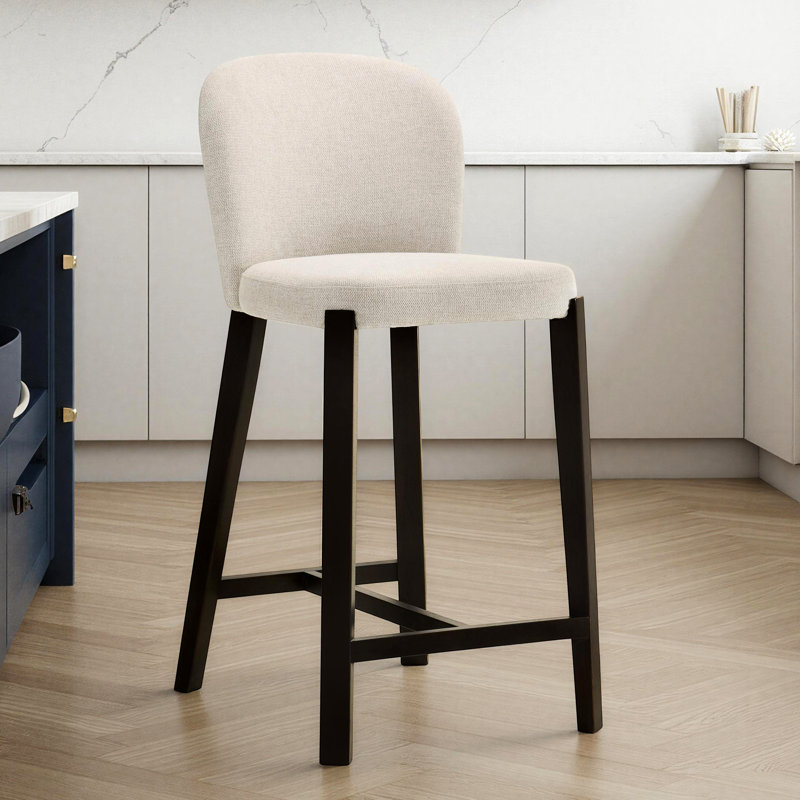 Tabouret de comptoir 26 po Larsen Illeigh, Brun foncé, Gruau
