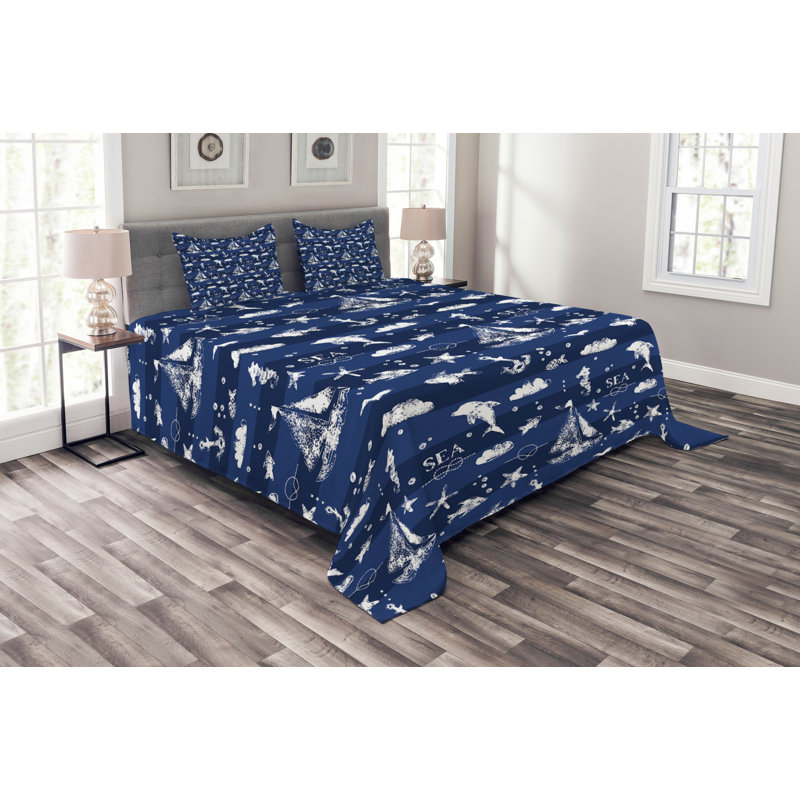 Bedspread Set with Shams, 170 x 220 cm