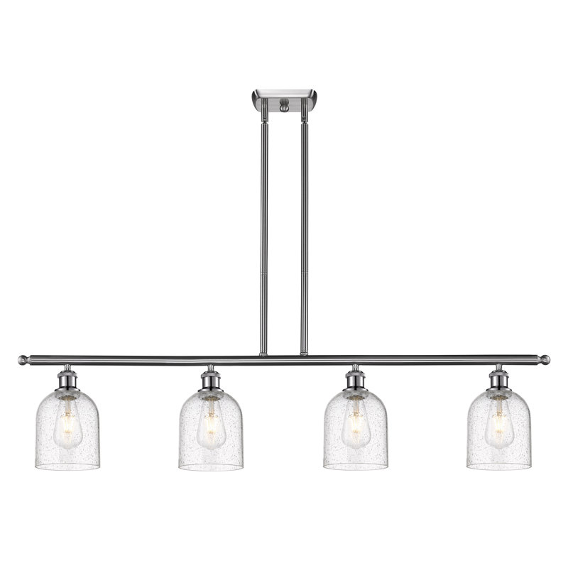 Odaniel 4 - Light Kitchen Island Pendant, Brushed Satin Nickel, Seedy