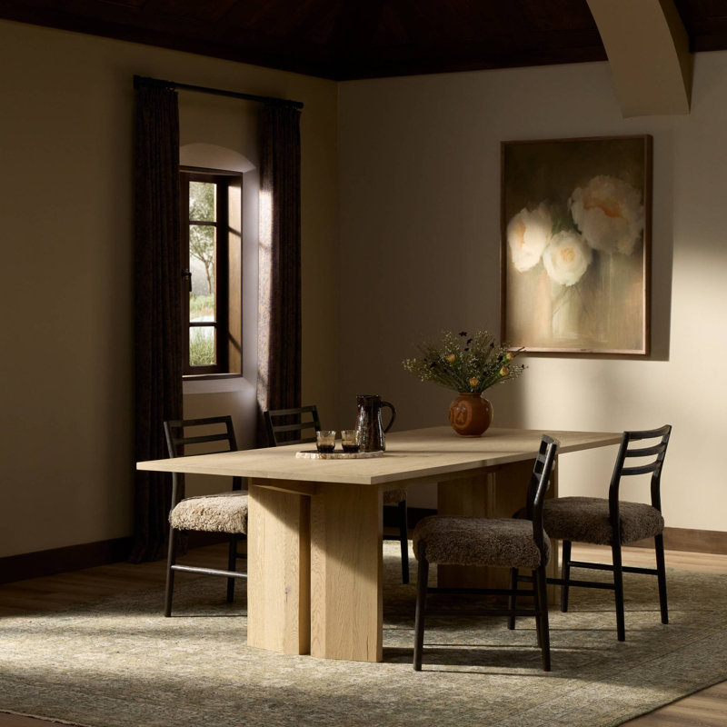 Loma Emerald Dining Table-Bleached Oak