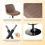 Tabouret de bar pivotant à hauteur réglable Moniq-2145026536-2137676572