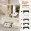 Modular Corduroy Boneless Sofa With 2 Ottomans, No Assembly Required, With High Rebound Sponge-132209310-132209314