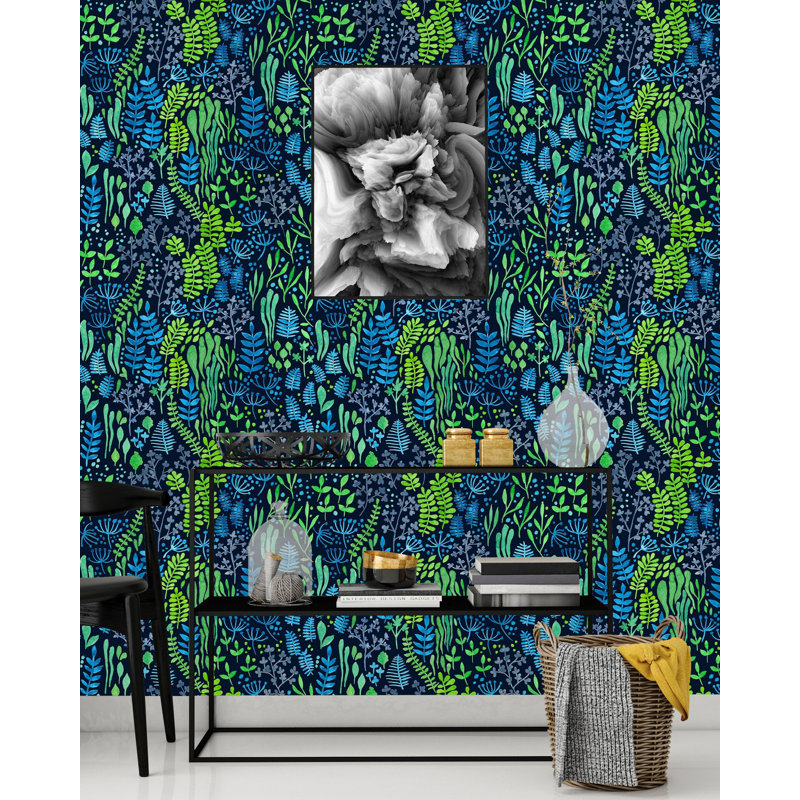 Panneau de papier peint adhésif Topsham Botanical, L 75 po x l 25 po
