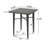 32" SQUARE WICKER BAR TABLE