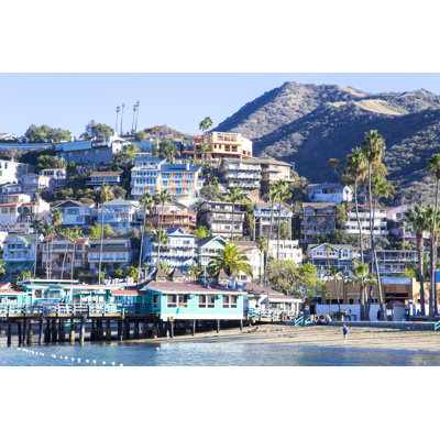 Avalon Harbor, Santa Catalina Island, California - Wrapped Canvas Print