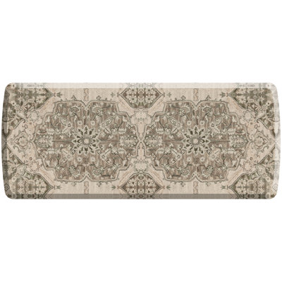 Tapis de cuisine Designer Comfort Anti-Fatigue - Sable médaillon Paloma