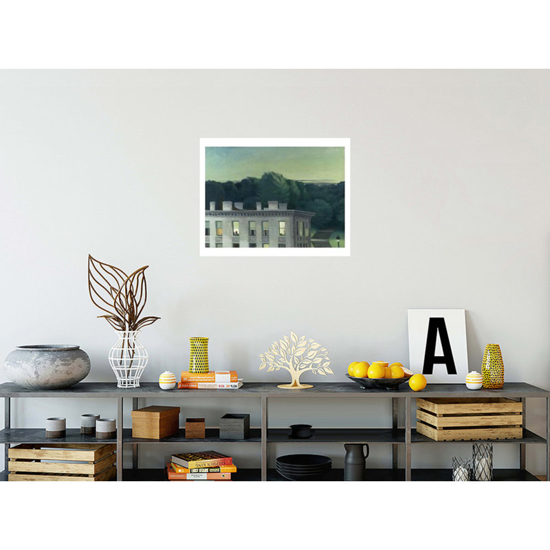 House at Dusk par Edward Hopper - Impression giclée, H 22 po x l 28 po