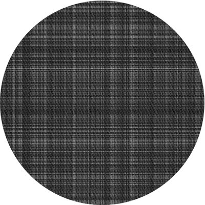 Tapis gris en laine à carreaux