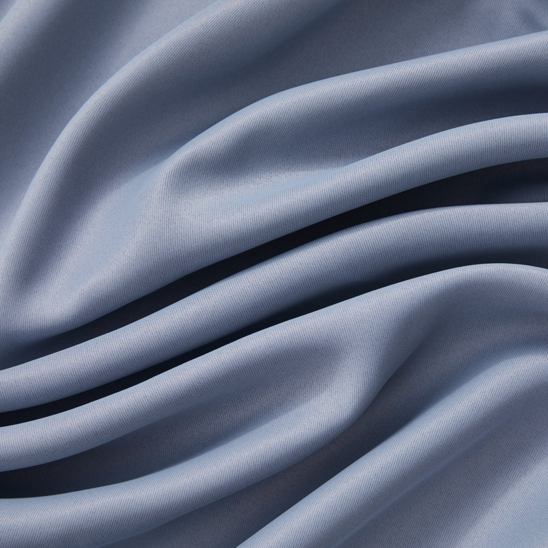 Gerlach Polyester Blackout Thermal Grommet Curtain Pair, 52" W x 84" L, Dusty Blue
