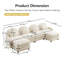 Canapé modulaire moderne à 4 places Cloud Comfort Teddy