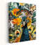 Peacock In Bloom Abstract Colorful Vibrant Bird Nature Tropical Wall Art Print 1 Piece Wrapped Canvas Wall Art-295806886