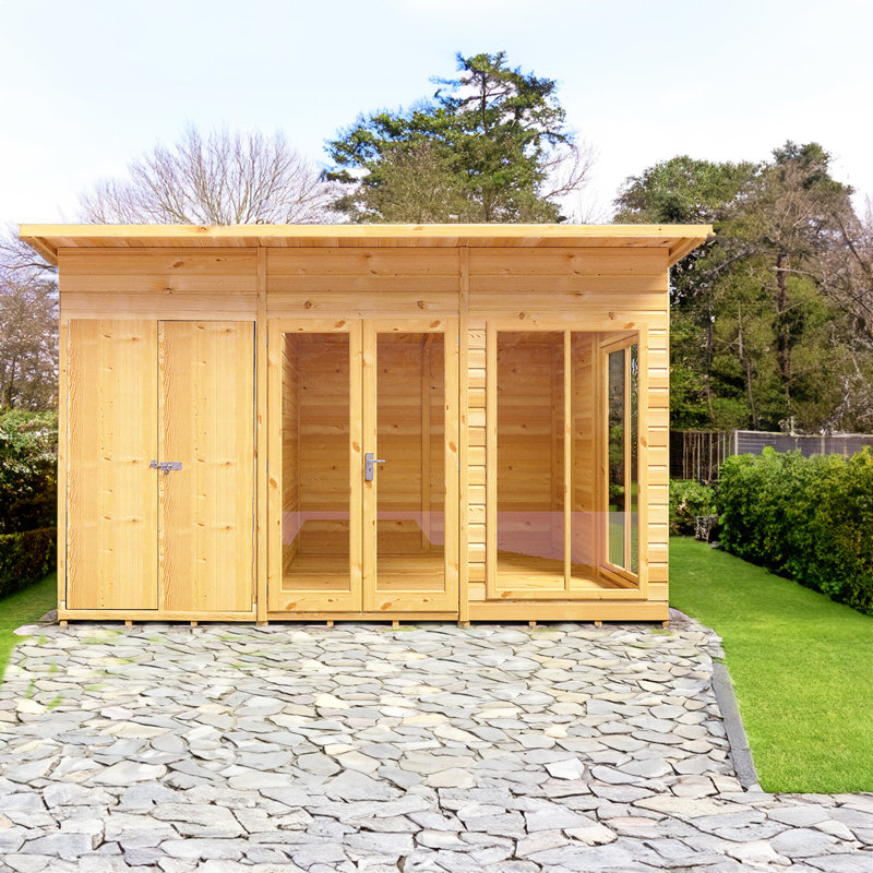 Lela 12 x 8 ft Summerhouse with Storage Shed