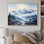 «Besjan White Mountains Misty Horizon II», reproduction d'art sur toile