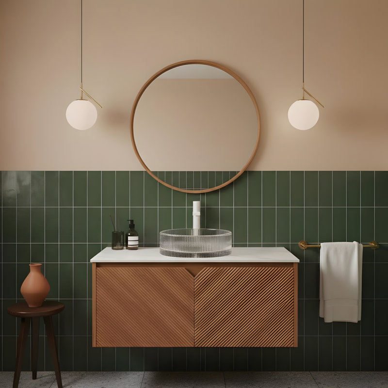 Meuble-lavabo mural, 36"