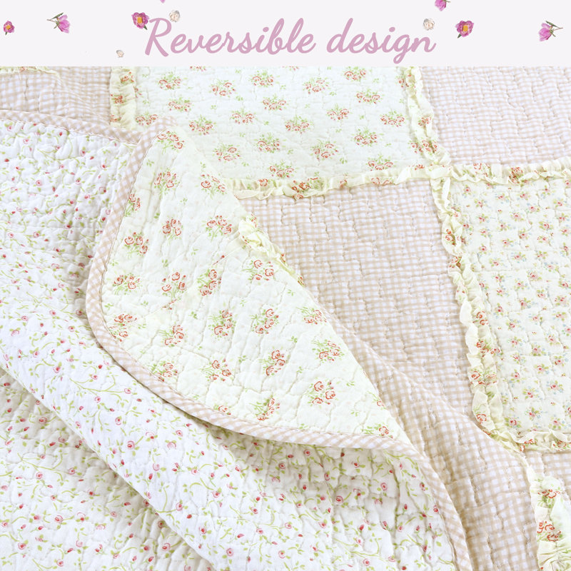 Ensemble de courtepointe , Courtepointe grand + 2 couvre-oreillers standard
