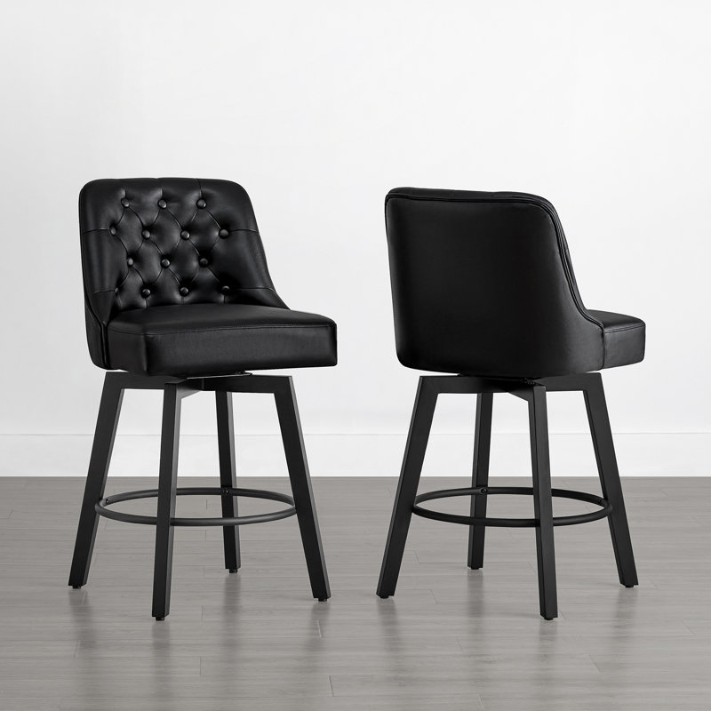 Tabouret de comptoir Arjean 26, Noir