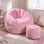 Faux Fur Indoor Bean Bag Set-636777825