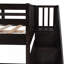 Escalier - Lit superposé avec rangement et garde-corps pour chambre à coucher VIEUX SKU: LPAAP