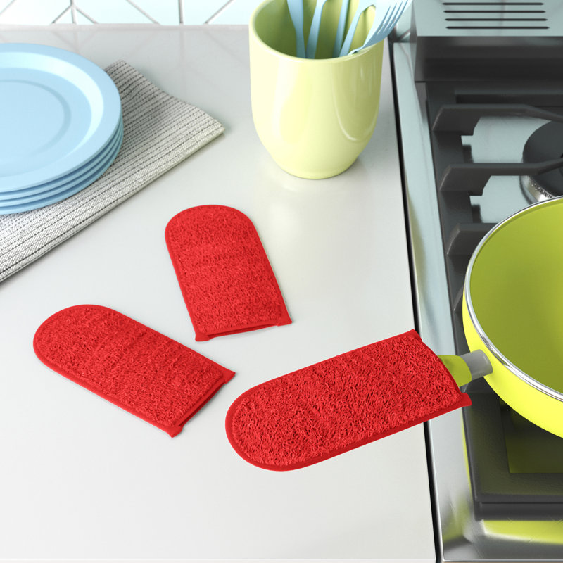 Prep & Savour Damontray Cotton Handle Holder Set, Black