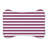 Magenta Streaks Pattern - 1 Piece Bone Shape Feeding Mat