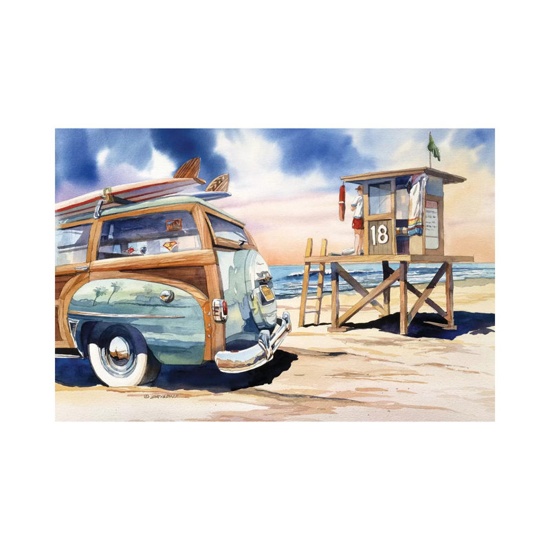 Surf Watch by Bill Drysdale - Wrapped Canvas Print, 66.04 cm H x 45.72 cm W x 3.175 cm D