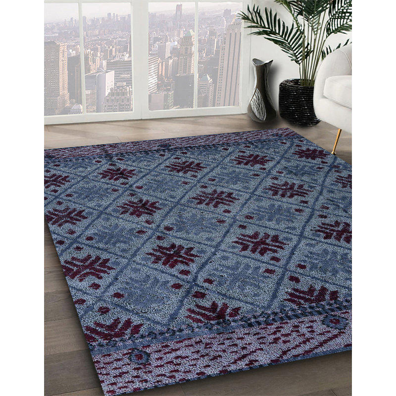 Abstract Indoor Rug, Rectangle 7' x 9'