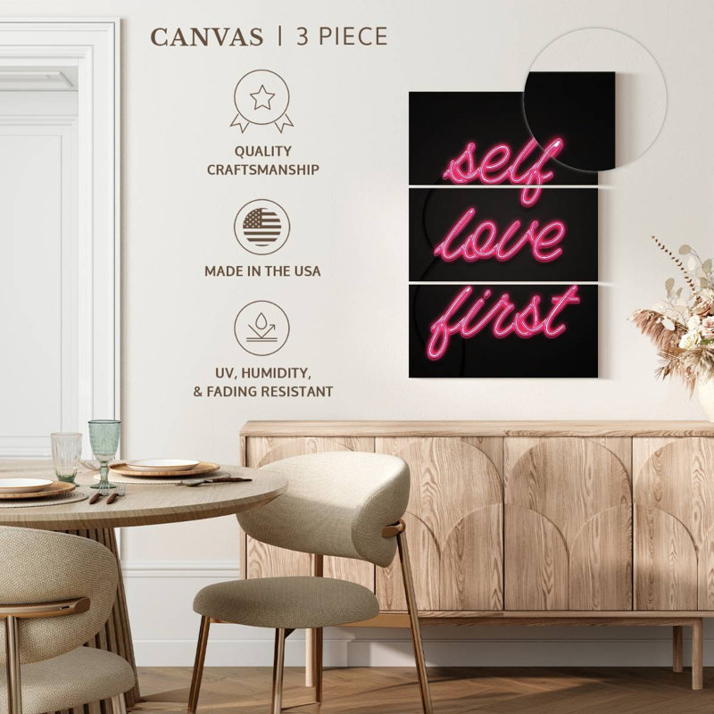 Tergel Neon Self Love First, H 32 po x l 20 po