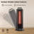 EAST OAK 1200W Under Table Electric Patio Heater with Double-Sided Design Silent Heating
