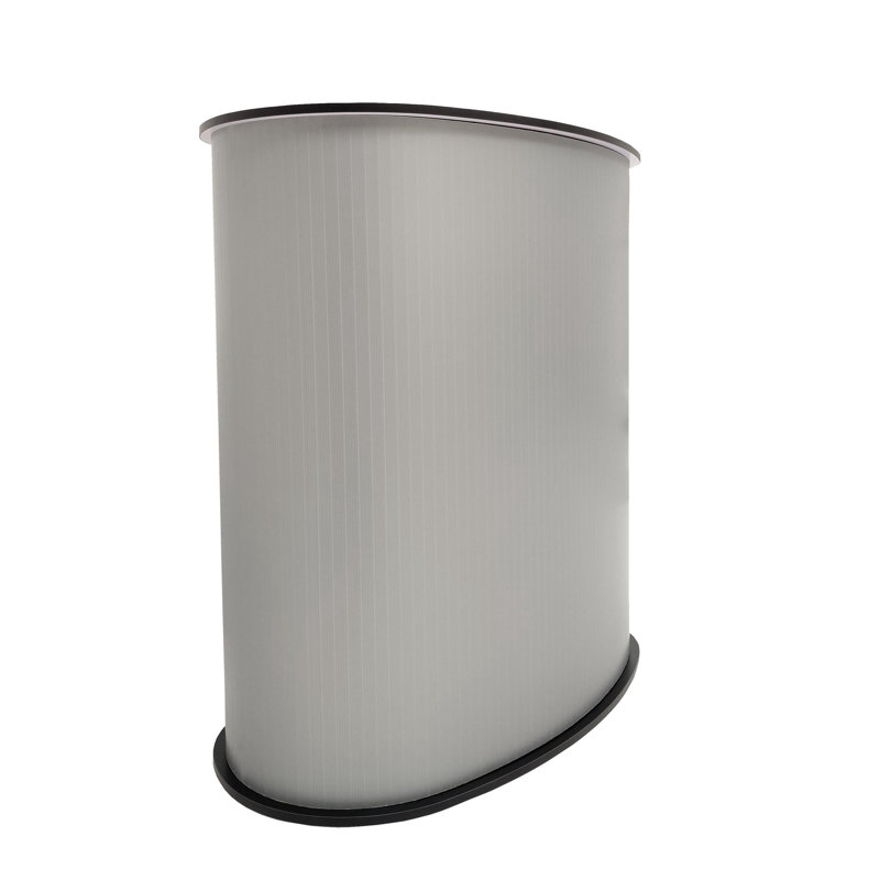 Portable Black and White MDF Tradeshow Podium