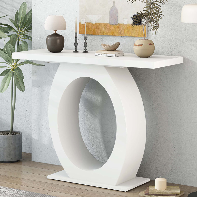 Table d'appoint moderne et élégante Mirod, Beige