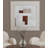Amsterdam Abstract Neutral Framed Canvas Wall Art in Natural Wood