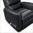 Recliners for Living Room | Swivel Glider Reclining Chair with Breathable Faux Leather | Black | Solid Wood &amp; Plywood Frame-1836803400-1836803403
