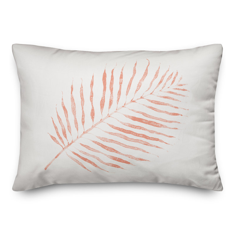 Floral Throw Pillow, Orange