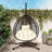 Sturdy Hammock Chair With Stand, Durable Hanging Egg Chair With Rattan Weaving ,Comfortable Indoor Outdoor Swing  Chairs With Soft Removable Cushion,Suitable For Balcony, Bedroom,Or Garden-1054832419-1054832431