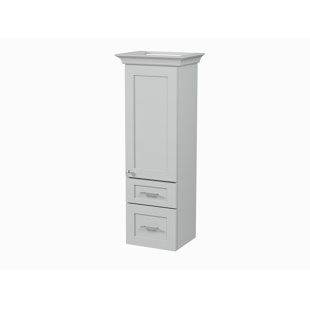 Disar 15'' Counter Top Tall Bathroom Cabinet With Drawer