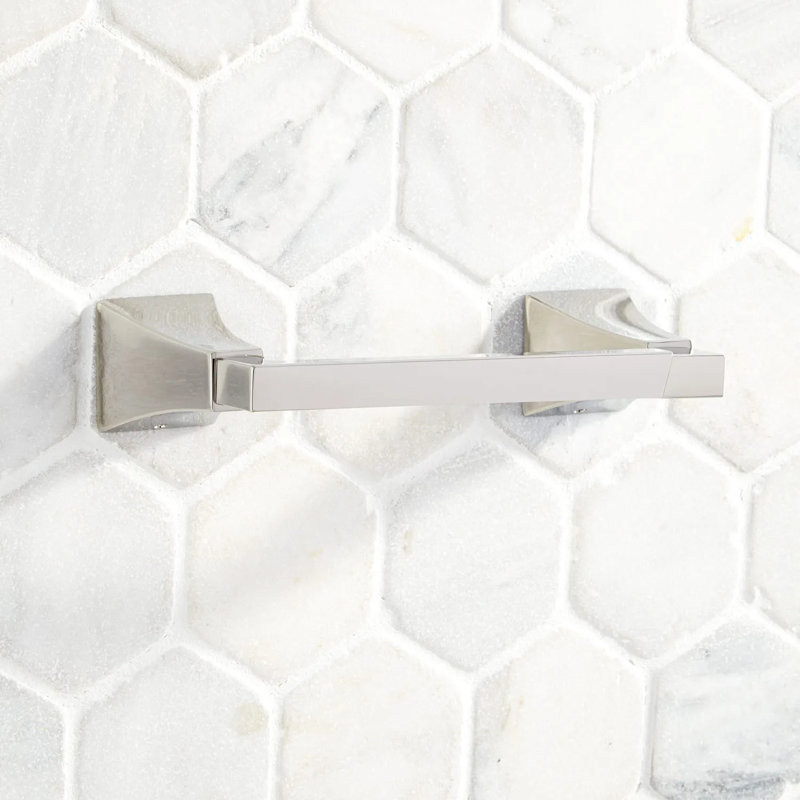 Porte-papier hygiÃ©nique mural Totten, Nickel poli