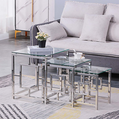 Ensemble de tables gigognes 4 pieds Adoma