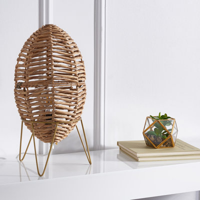 Lampe de table brune 18,5 po Avin