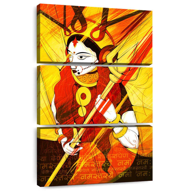 Adella Durga Abstract, 65" H x 42" W
