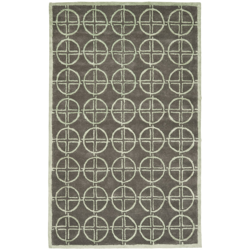 Soho Hand Tufted Wool Geometric Rug, Rectangle 7'6" x 9'6"