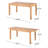 Outdoor Expandable Acacia Wood Dining Table-1088584478