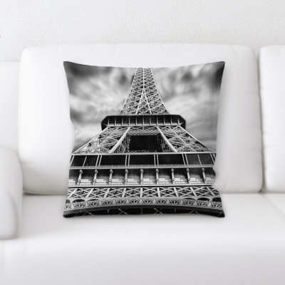 Eiffel Tower Throw Pillow