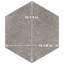 Carreau de sol et de mur en porcelaine aspect pierre 14 po x 16 po Palazzo Hex-70796751