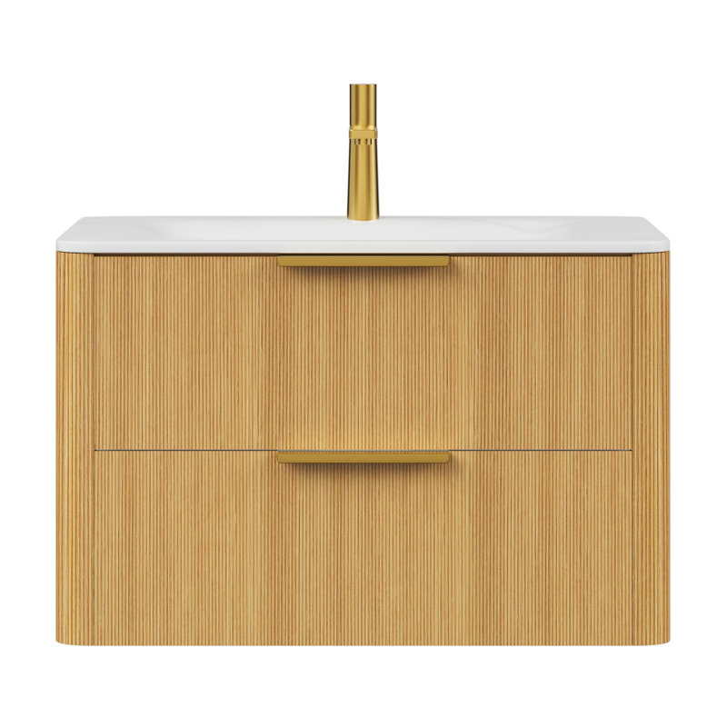 Meuble-lavabo avec lavabo 30 po ZANE, 30", Chêne clair