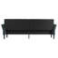 Canapé convertible en velours 89 po, canapé-lit futon avec 2 coussins carrés, dossier réglable et accoudoirs pour le salon-1518193703