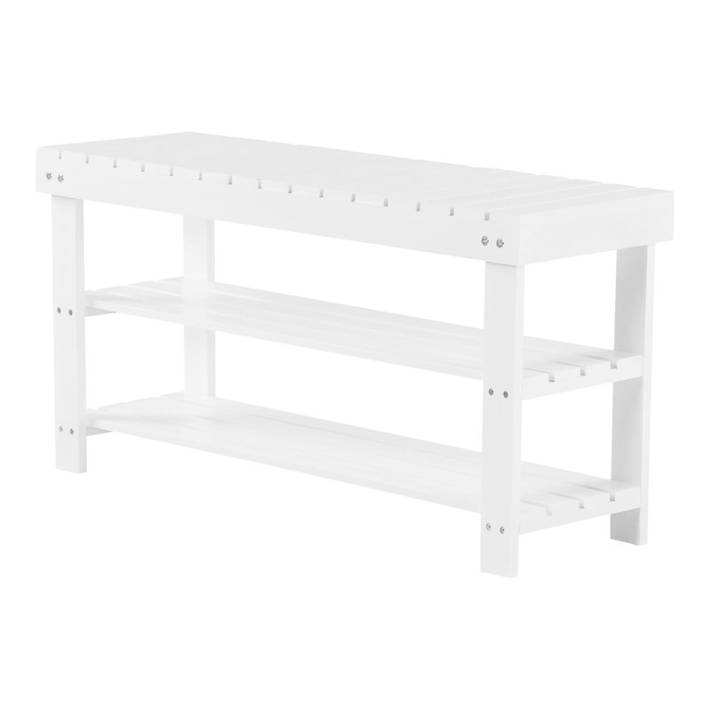 Jkayla Solid Wood Storage Bench