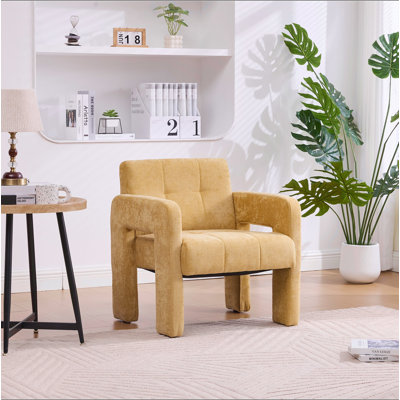 Fauteuil rembourré confortable de style nordique avec fauteuil rembourré confortable moderne, minimaliste, salon, chambre à coucher et bureau