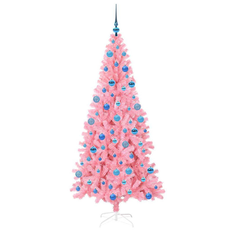 Christmas Tree with 300 LEDs with Stand PVC, Blue