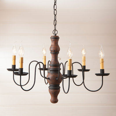 Lustree 6 lumières façon bougie/classique Samuelson