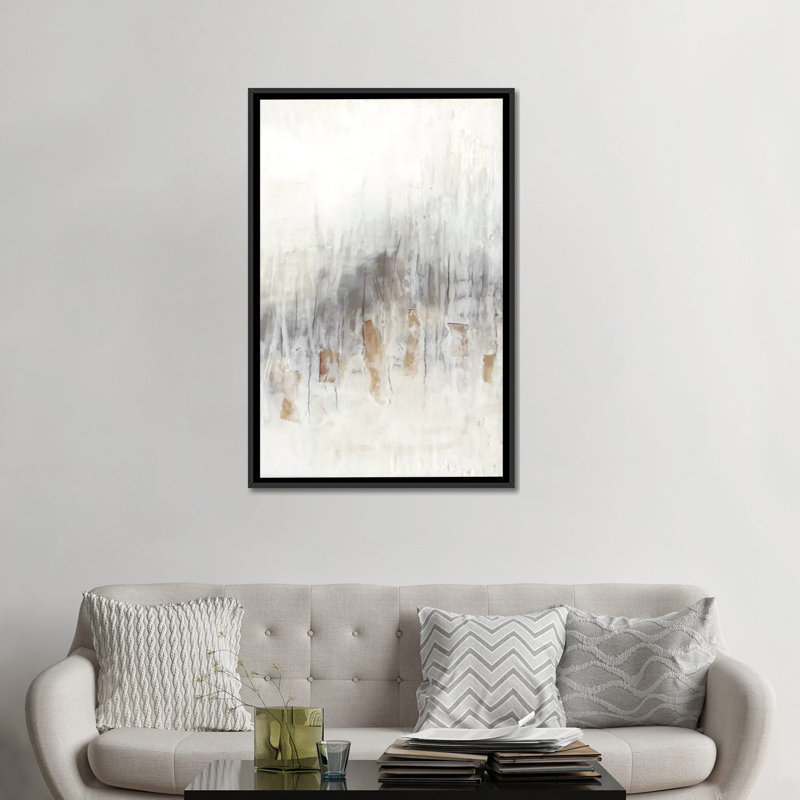 «Neutral Wave II» par Jennifer Goldberger, reproduction sur toile tendue sur châssis, H 48 po x l 32 po x P 1,5 po